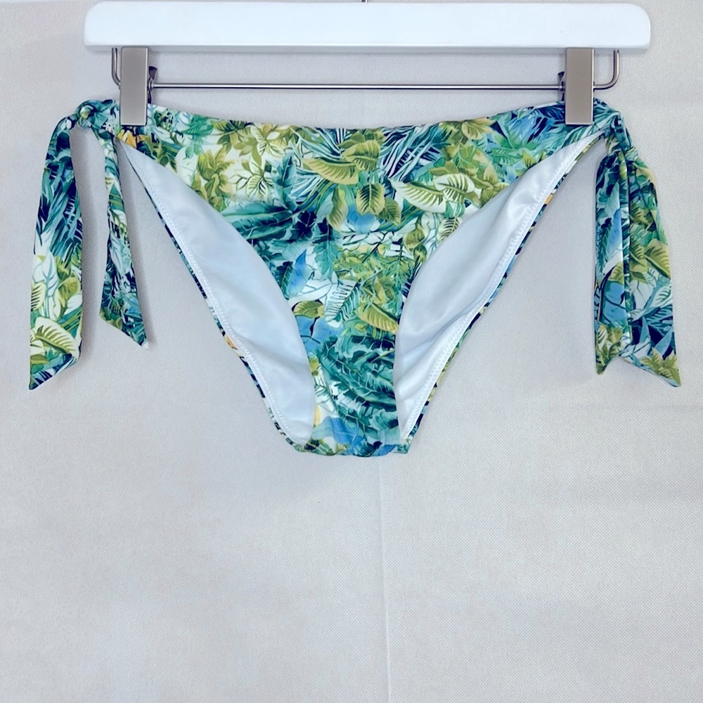OVS beachwear Bikini bottoms green floral size Large
